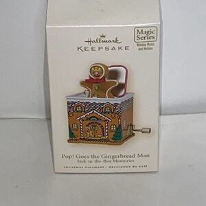 Hallmark Multicolor Pop! Goes the Gingerbread Man Keepsake Ornament NWT